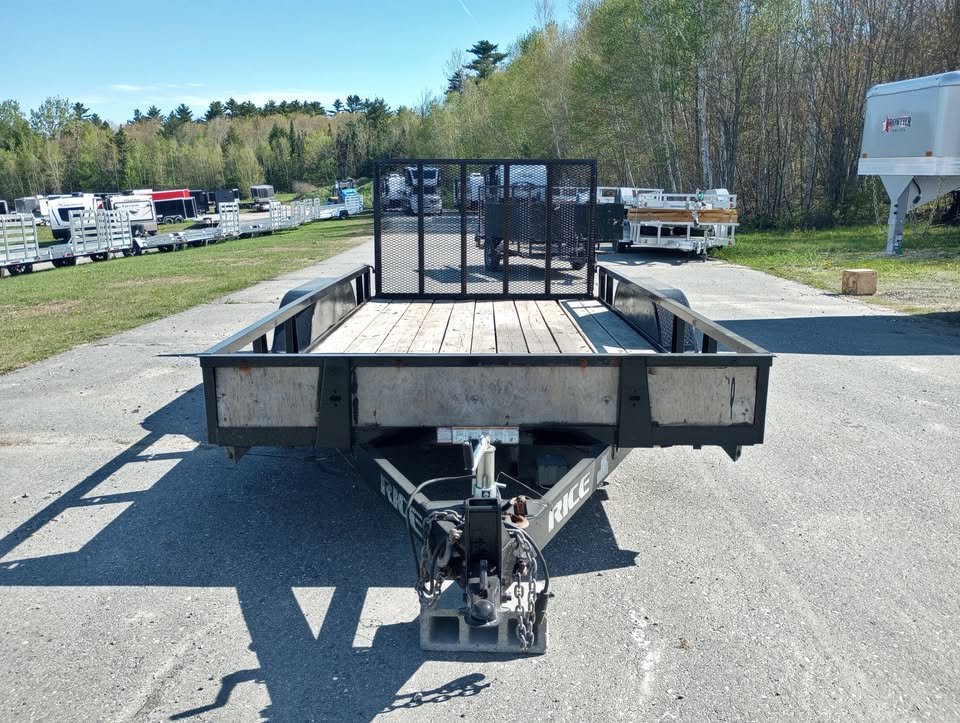2021 Rice Trailers 7x14 7K Utility Trailer w/Ramp Gate, Rail Kit, Adjustable Coupler - Image 9