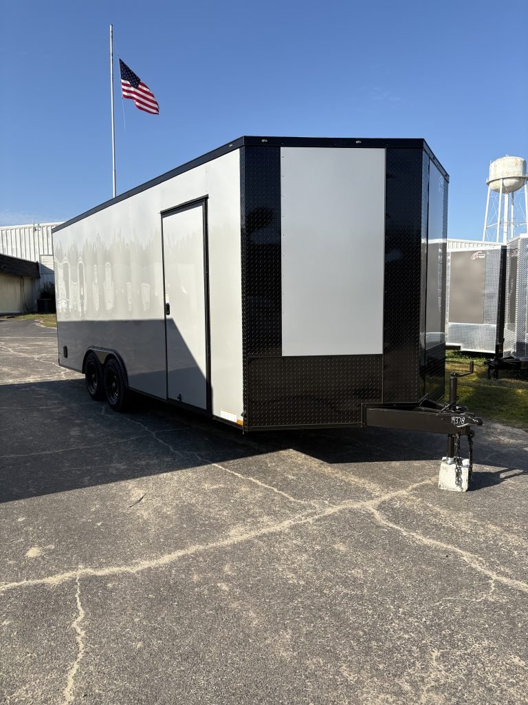 Xtreme Cargo 8.5×20 TA Silver Frost Blackout Enclosed Trailer for Sale - Image 4