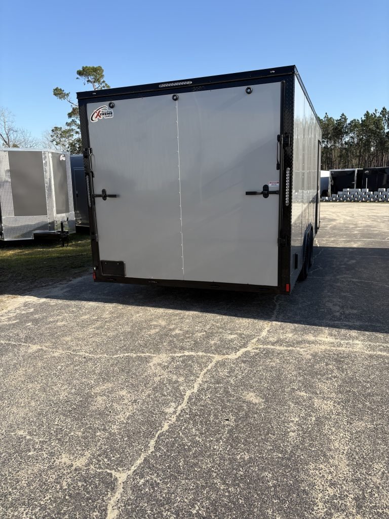 Xtreme Cargo 8.5×20 TA Silver Frost Blackout Enclosed Trailer for Sale - Image 5