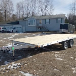 2025 CargoPro Trailers 101x18 Aluminum Open Utility/Trap/Hay Trailer w/Torsion Axles, D-Rings