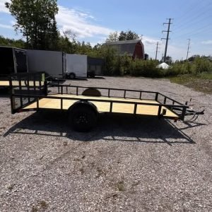 2025 7x14 heavy duty low side utility trailer w/beavertail for sale near me