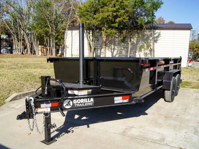 7x16 Gorilla Telescopic IBeam Dump Trailer For Sale Near Me