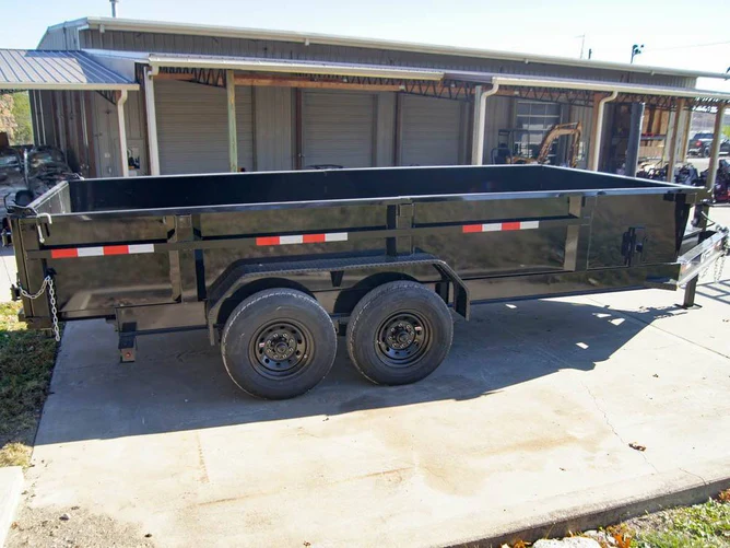 Unstoppable Power: 7x16 Gorilla Telescopic I-Beam Dump Trailer with 2ft Sides & 7K Axles - Image 16