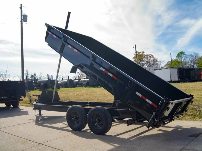 Unstoppable Power: 7x16 Gorilla Telescopic I-Beam Dump Trailer with 2ft Sides & 7K Axles - Image 3