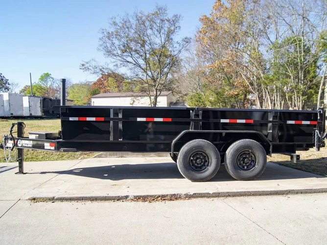 Unstoppable Power: 7x16 Gorilla Telescopic I-Beam Dump Trailer with 2ft Sides & 7K Axles - Image 5