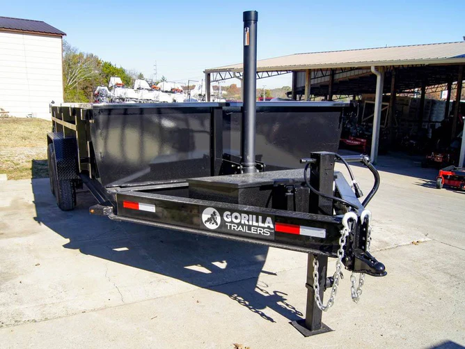 Unstoppable Power: 7x16 Gorilla Telescopic I-Beam Dump Trailer with 2ft Sides & 7K Axles - Image 7