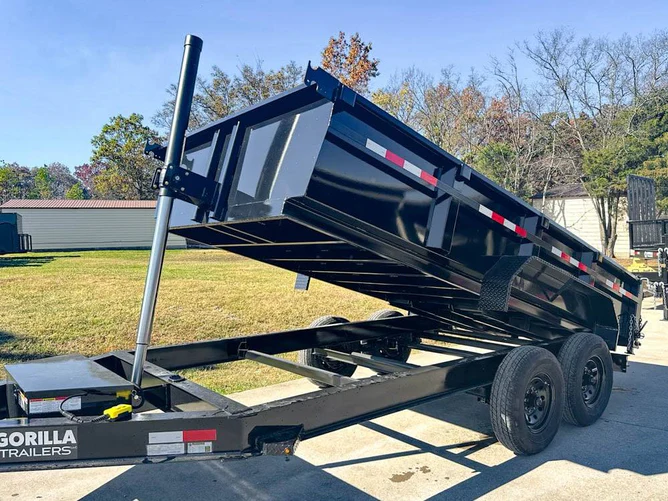 Unstoppable Power: 7x16 Gorilla Telescopic I-Beam Dump Trailer with 2ft Sides & 7K Axles - Image 19