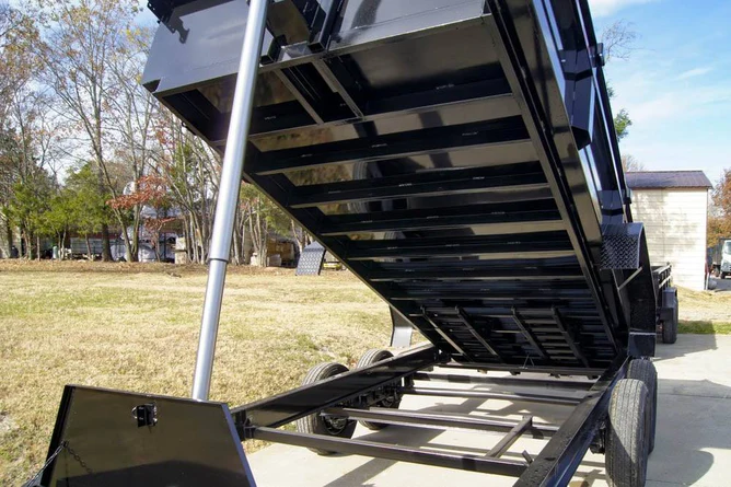 Unstoppable Power: 7x16 Gorilla Telescopic I-Beam Dump Trailer with 2ft Sides & 7K Axles - Image 8