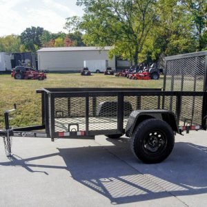 5x8 Straight Deck Utility Trailer with 2ft Mesh Side 3500lb Axle For Sale Near Me