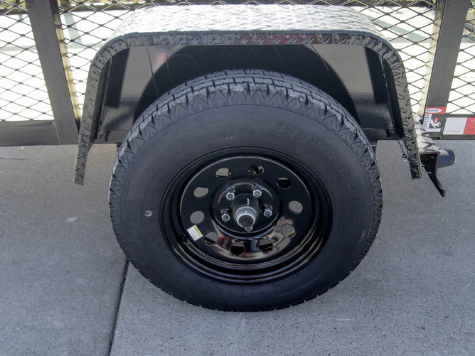 5x8 Straight Deck Utility Trailer with 2ft Mesh Side 3500lb Axle - Image 10