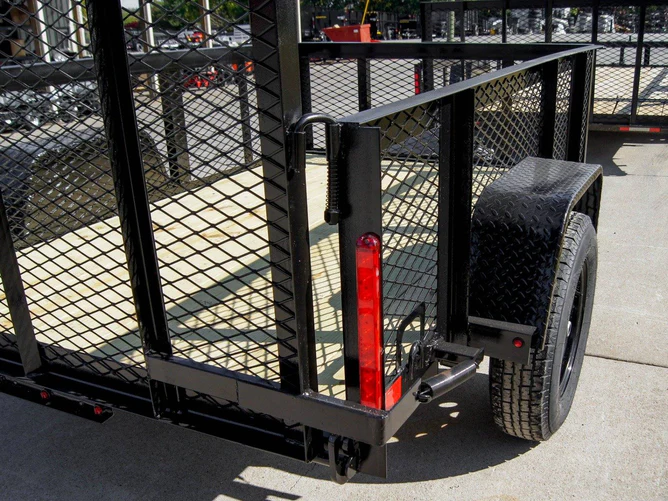 5x8 Straight Deck Utility Trailer with 2ft Mesh Side 3500lb Axle - Image 11