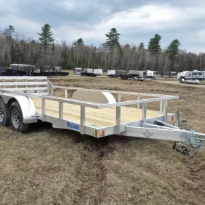 2025 Mission 6.5x16 Aluminum Landscape/Utility Trailer w/Bi-Fold Ramp Gate, HD D-Rings For Sale Near Me
