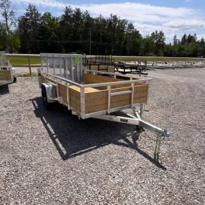 2025 BNM 6x12 aluminum high side utility trailer