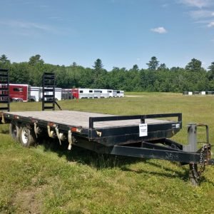 2020 Griffin Trailers 8.5x20 14K Deckover Equipment Trailer w/Stand-Up Ramps, Sliding Winch Straps