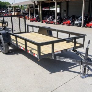 5x12 Powder Coated Dovetail Utility Trailer 3500lb Axle For Sale Near Me