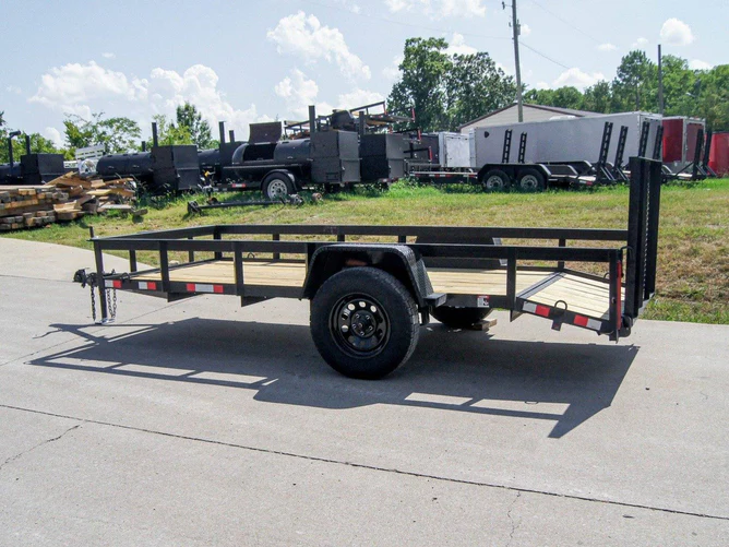 5x12 Powder Coated Dovetail Utility Trailer 3500lb Axle - Image 4