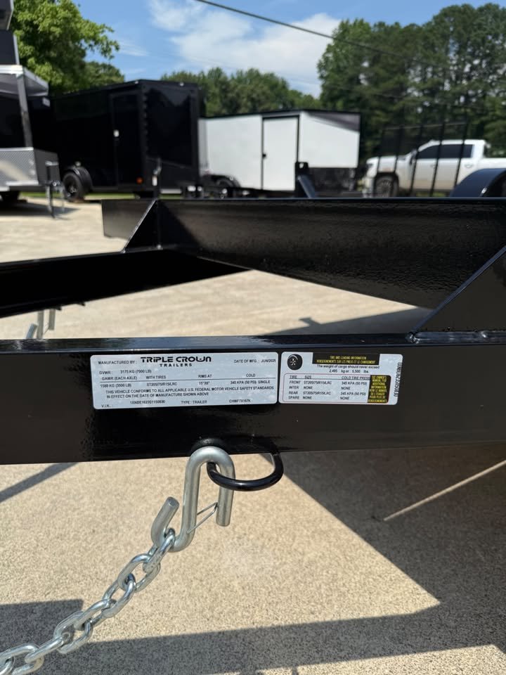 2025 Triple Crown 7'x16' Car Hauler With 5' Swing Up Ramps, 7k - Image 2