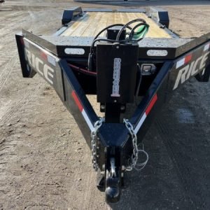 2024 Rice Trailers 7X18 Promax Industrial 21K Equipment w/Hydraulic Jack & Full Width Ramps
