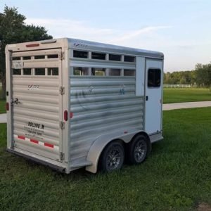 2 Horse Slant Load Aluminum Trailer