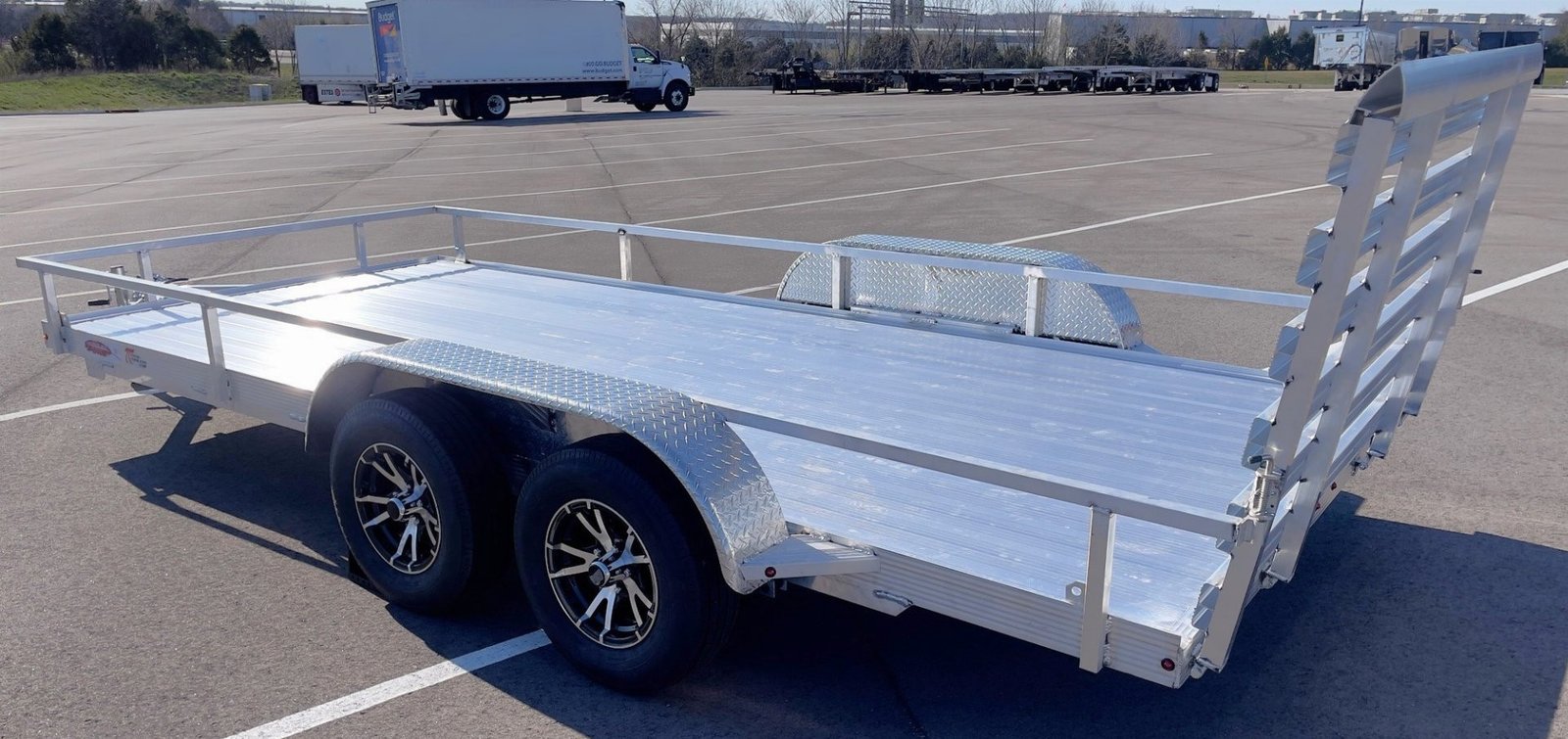 Powerful & Unstoppable Cherokee Aluminum 81" x 16' Tandem Axle Utility Trailer – 7000 GVWR Performance You Can Trust - Image 4