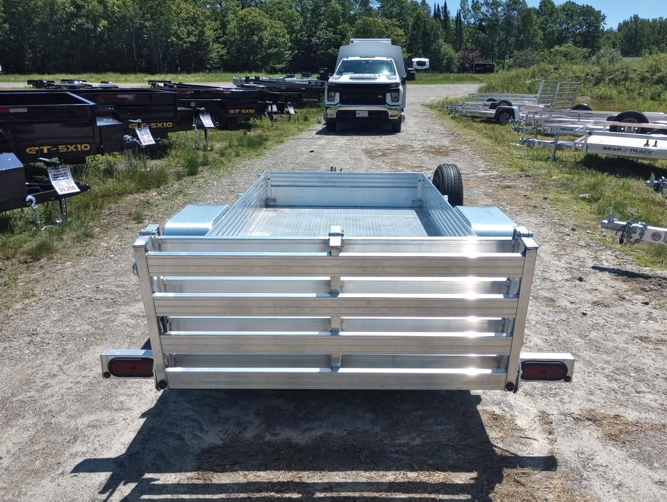 2025 Bear Track 4.5x10 Aluminum Utility Trailer w/Solid Sides, Bi-Fold Ramp, Spare Tire & Mount – Ultra-Lightweight Power Hauler (365 lbs) lbs. - Image 12