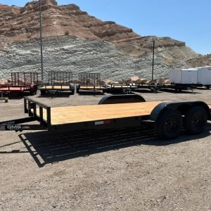 2025 GMS 7x16 TANDEM Car Hauler - Flat Bed Trailer 7k