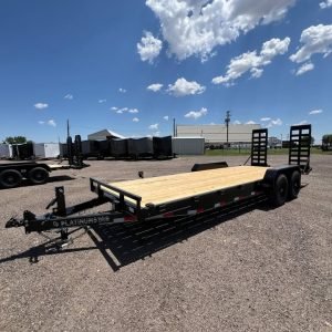 2025 DP Platinum Star 7x22 14k equipment hauler w/ hd stand up ramps, spare mount, removeable diamond plate fenders